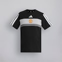 Manchester United x adidas Kids Essentials Tiberio 3-Stripes T-Shirt Black