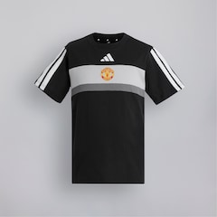 Manchester United x adidas Kids Essentials Tiberio 3-Stripes T-Shirt Black
