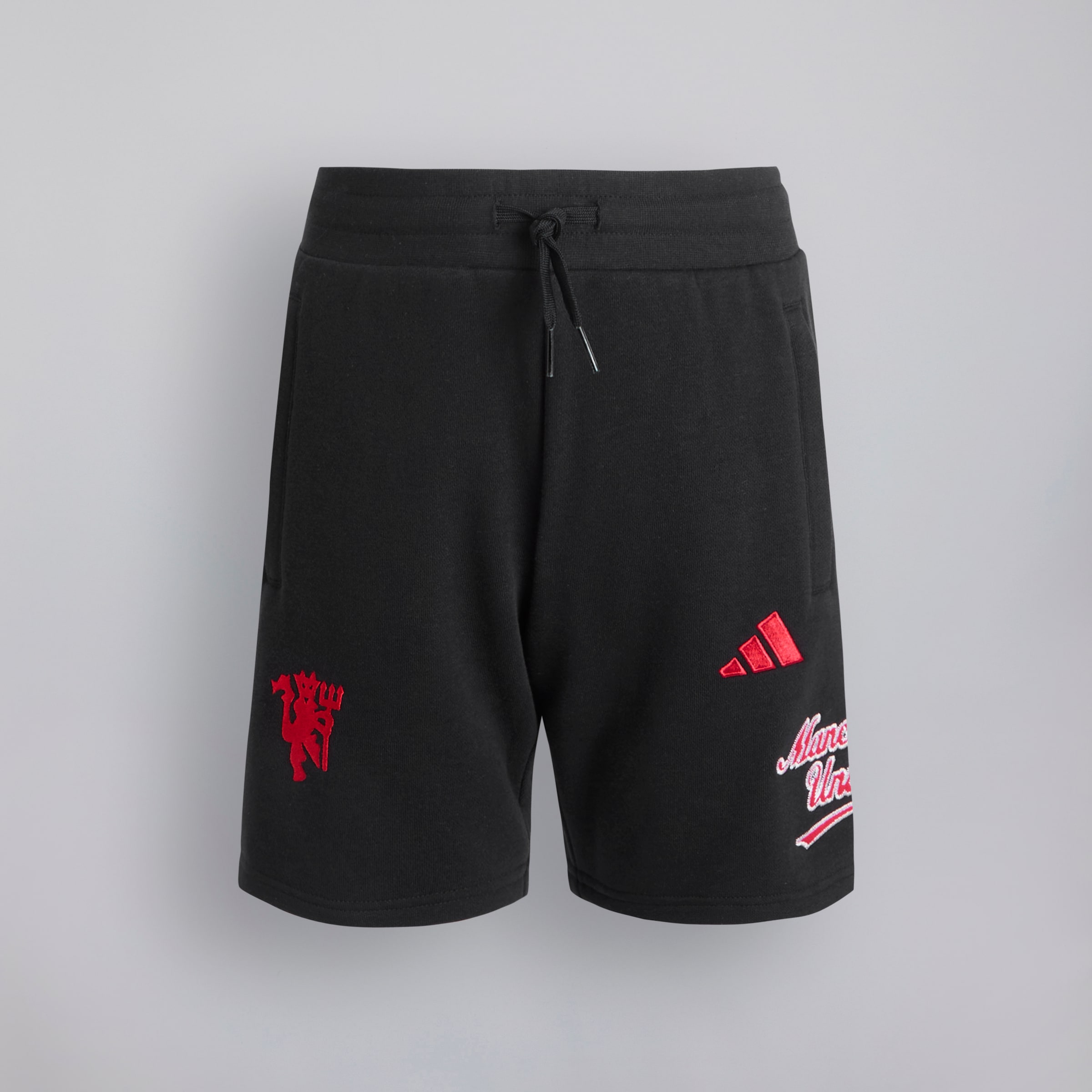 Manchester United x adidas Kids US Pack Shorts Black Schwarz