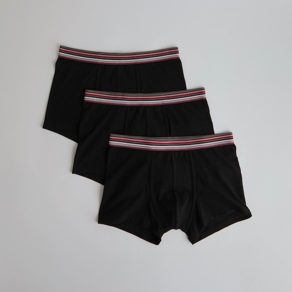 Manchester United x Paul Smith Mens Boxer Shorts 3 Pack Black Black