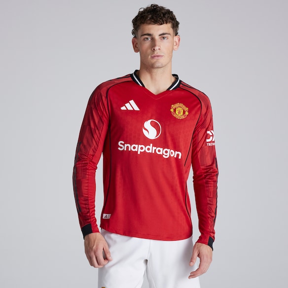 Manchester United 25/26 Home Long Sleeve Authentic Jersey Red