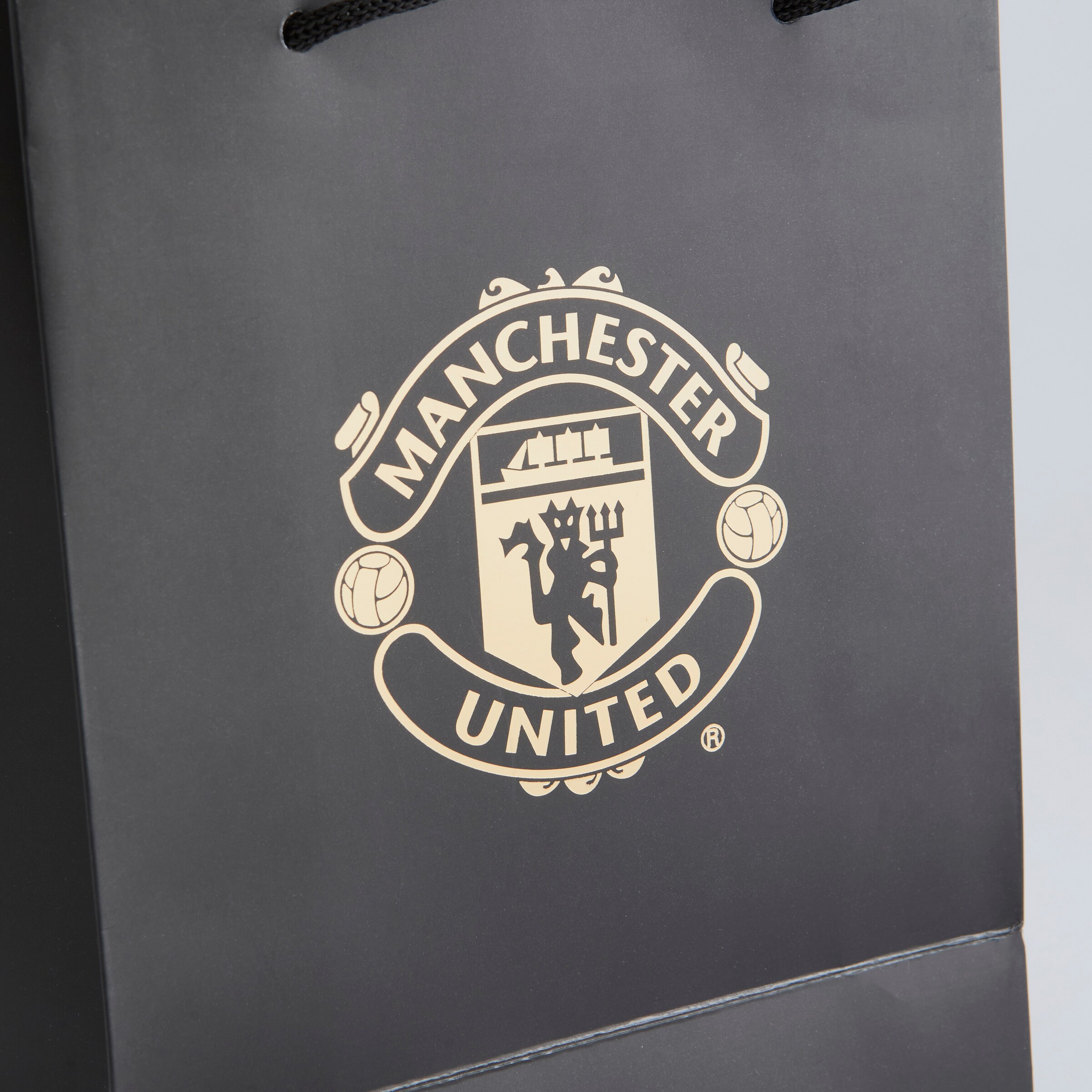 Manchester United Small Gift Bag 18 x 23 cm Black Noir Détail [3-4]