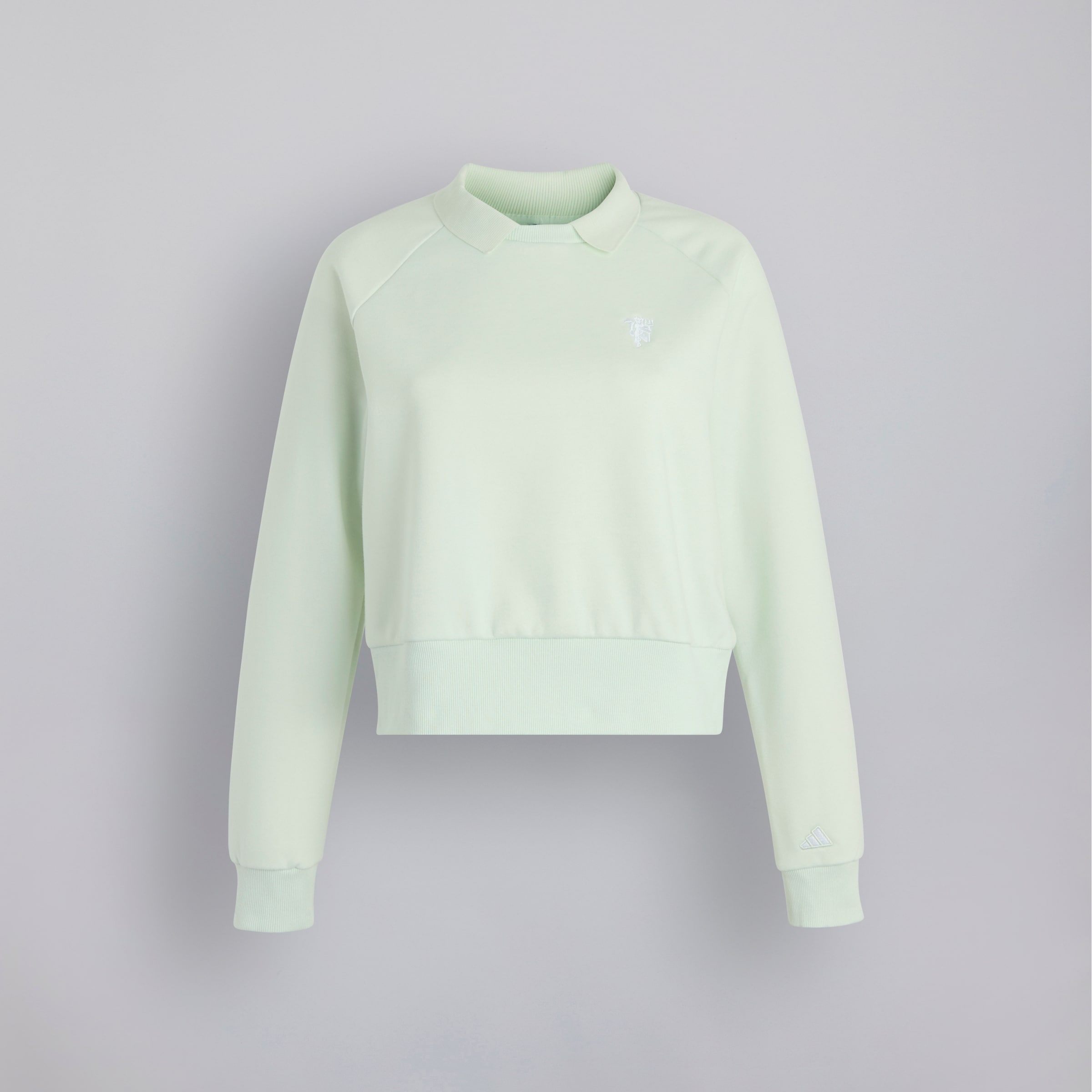 Manchester United x adidas Womens Golf Go-To Sweatshirt Green Green