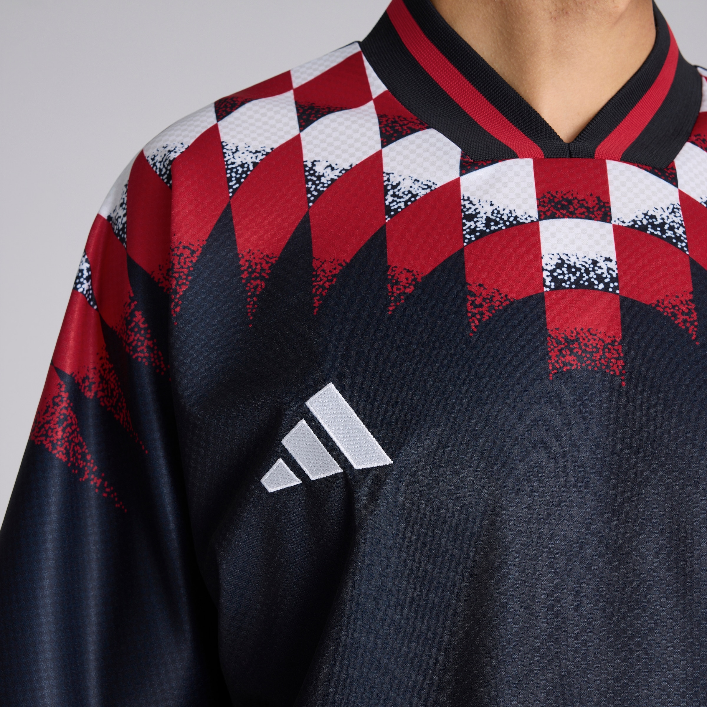 Manchester United x adidas Stadium Jersey Black Negro Detalle [5-5]