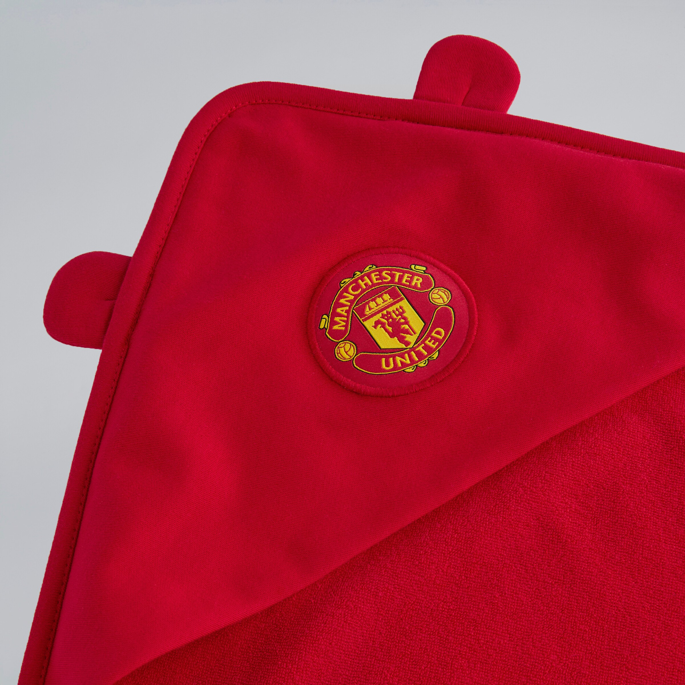 Manchester United Baby Hooded Towel with Devil Horns Red Red Detail [3-4]
