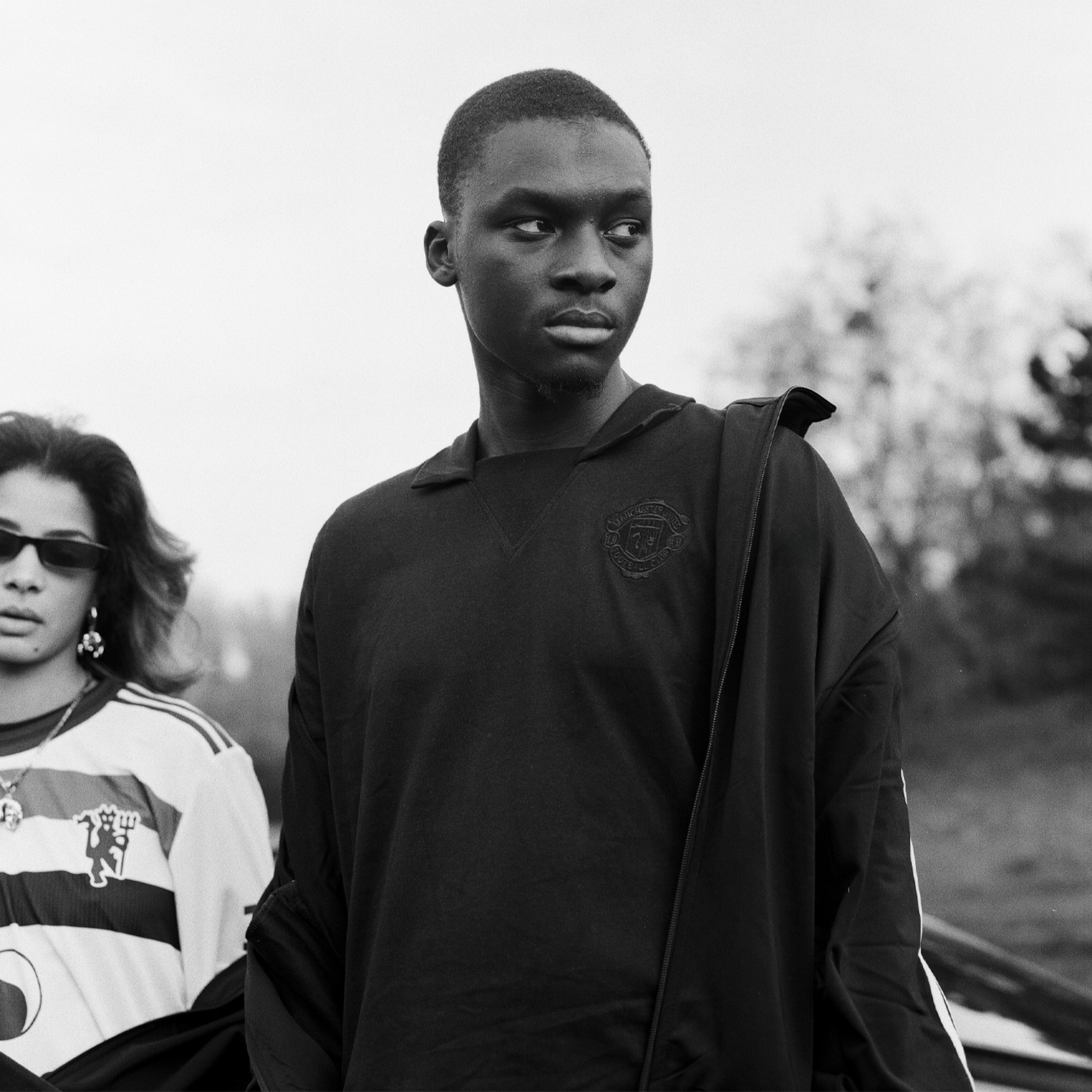 Manchester United 1973 Blackout Shirt Black Schwarz