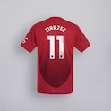 Manchester United 24/25 Home Jersey Kids with Zirkzee 11 EPL Printing & Badge