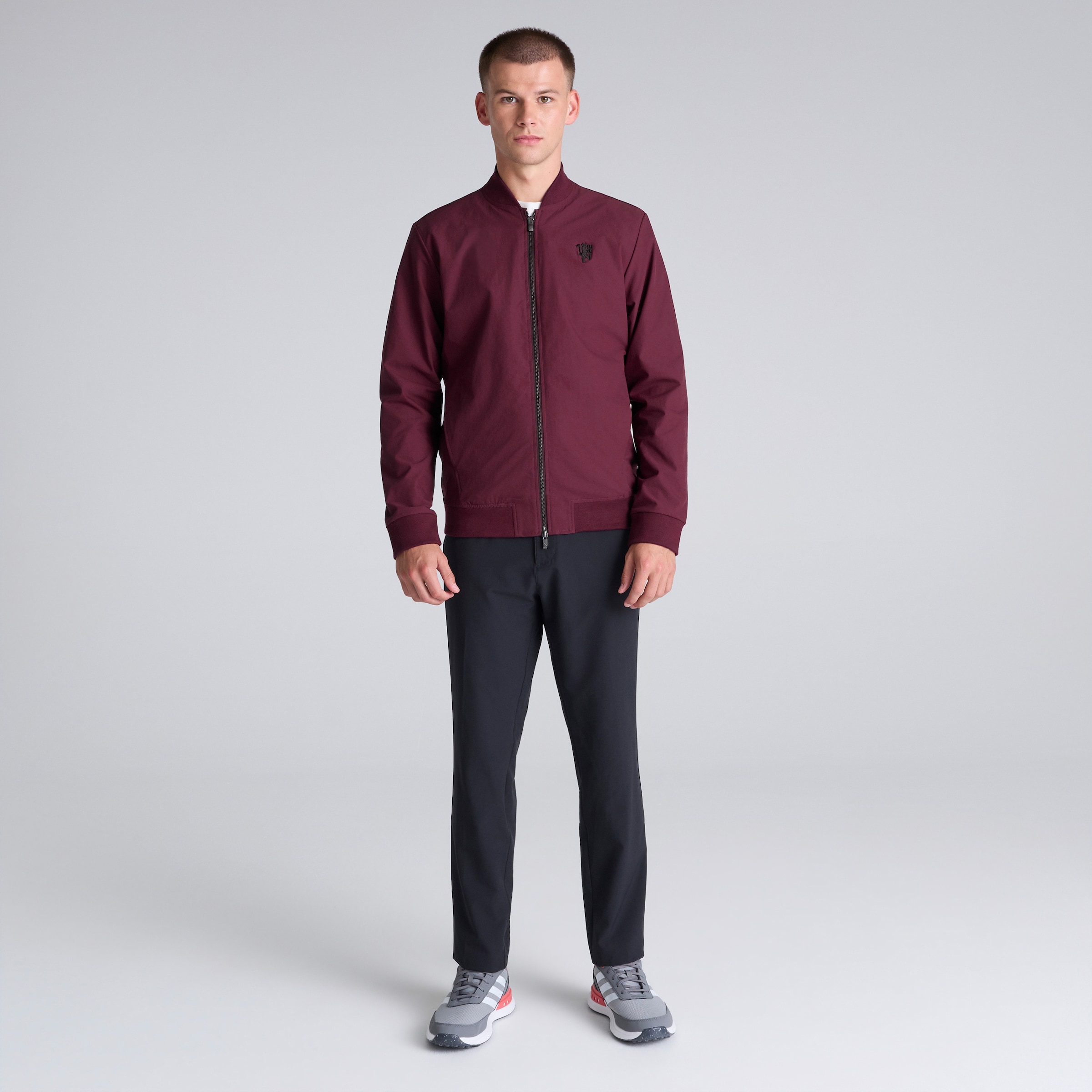 Manchester United x adidas Golf Ultimate 365 Full-Zip Jacket Maroon 细节 [3-7]