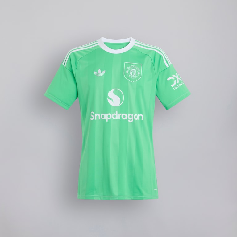 Manchester United 25/26 Third Kids Goalkeeper Jersey Green