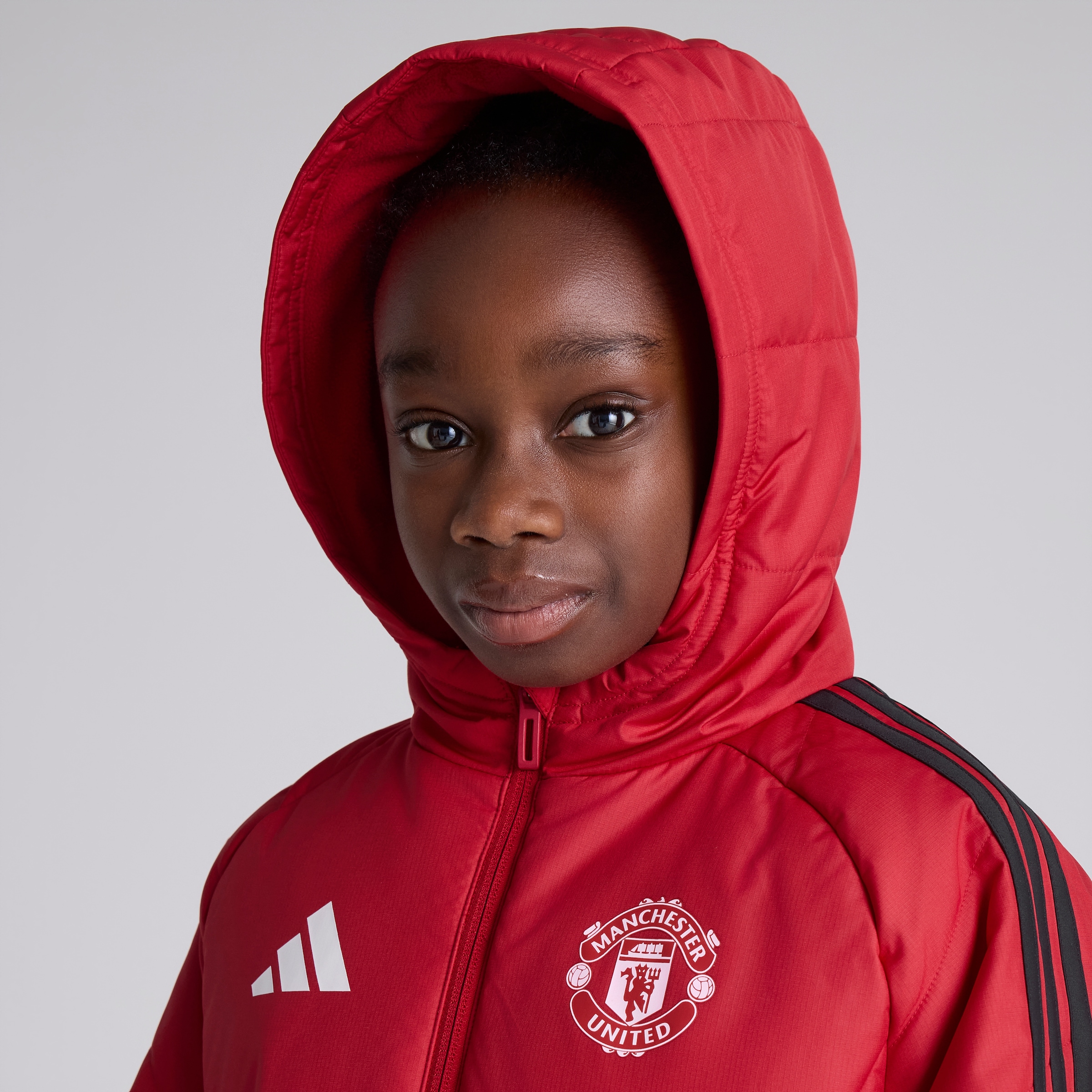 Manchester United Kids 26/27 Training Tiro Winter Jacket Red Red Detail [6-6]