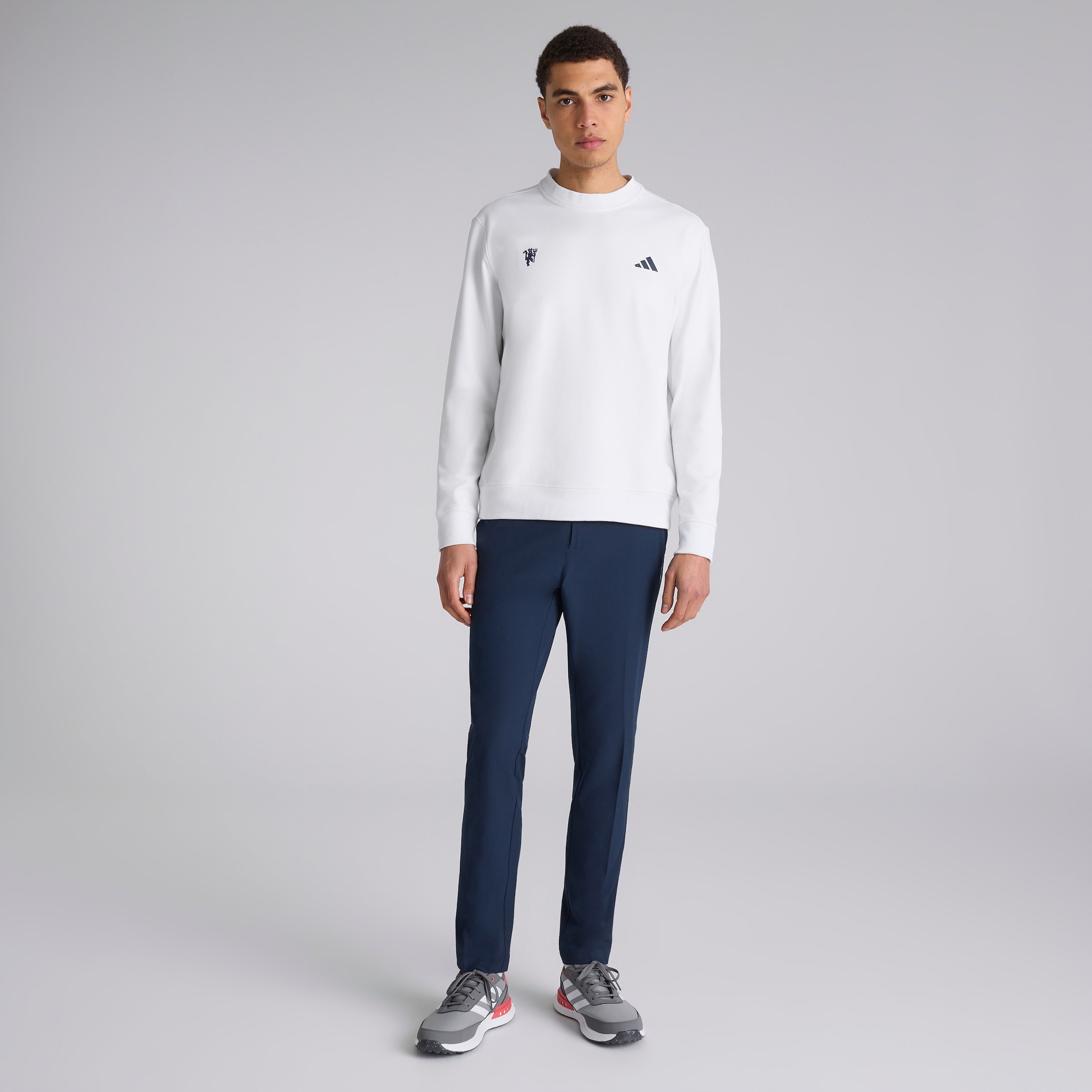 Manchester United x adidas Golf Ultimate365 Sweatshirt White White Detail [3-5]