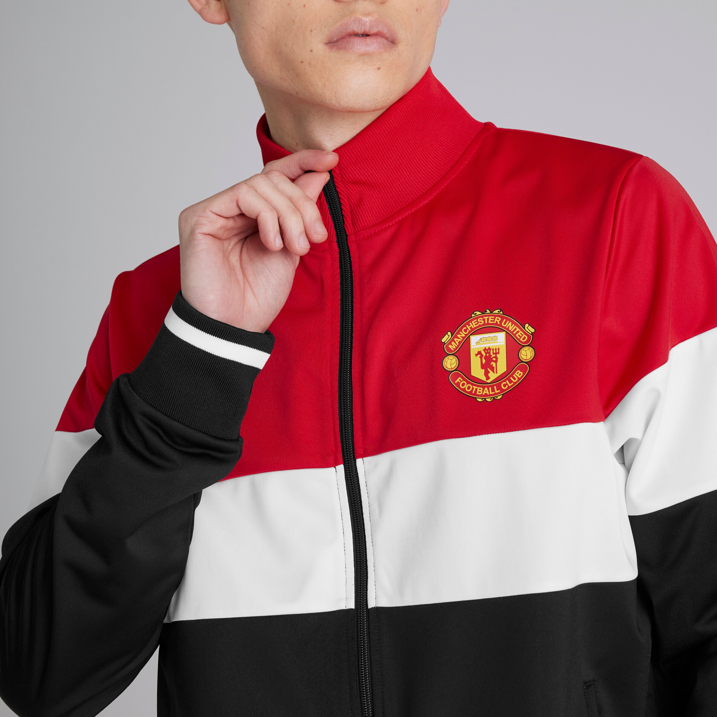 Manchester United Colourblock Full-Zip Track Jacket Multi Multi Detail [5-5]