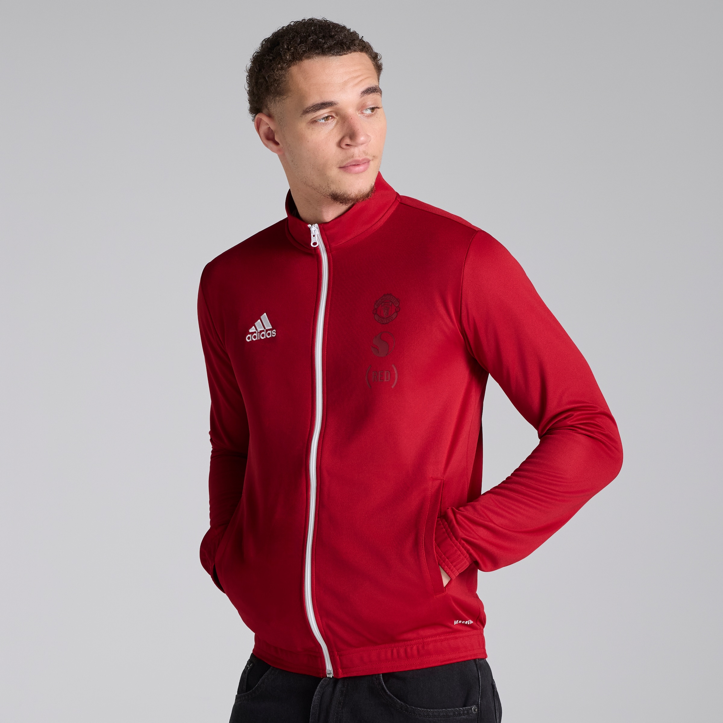 Manchester United x adidas RED4LIFE Track Jacket Red Rot