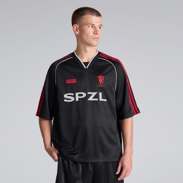 Manchester United x adidas SPZL FC T-Shirt Black Black