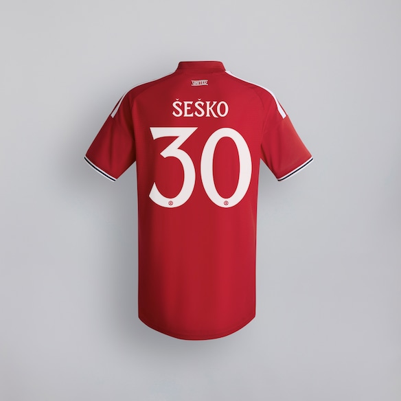 Manchester United 26/27 Home Jersey with Sesko 30 UCL Printing & Badge Red