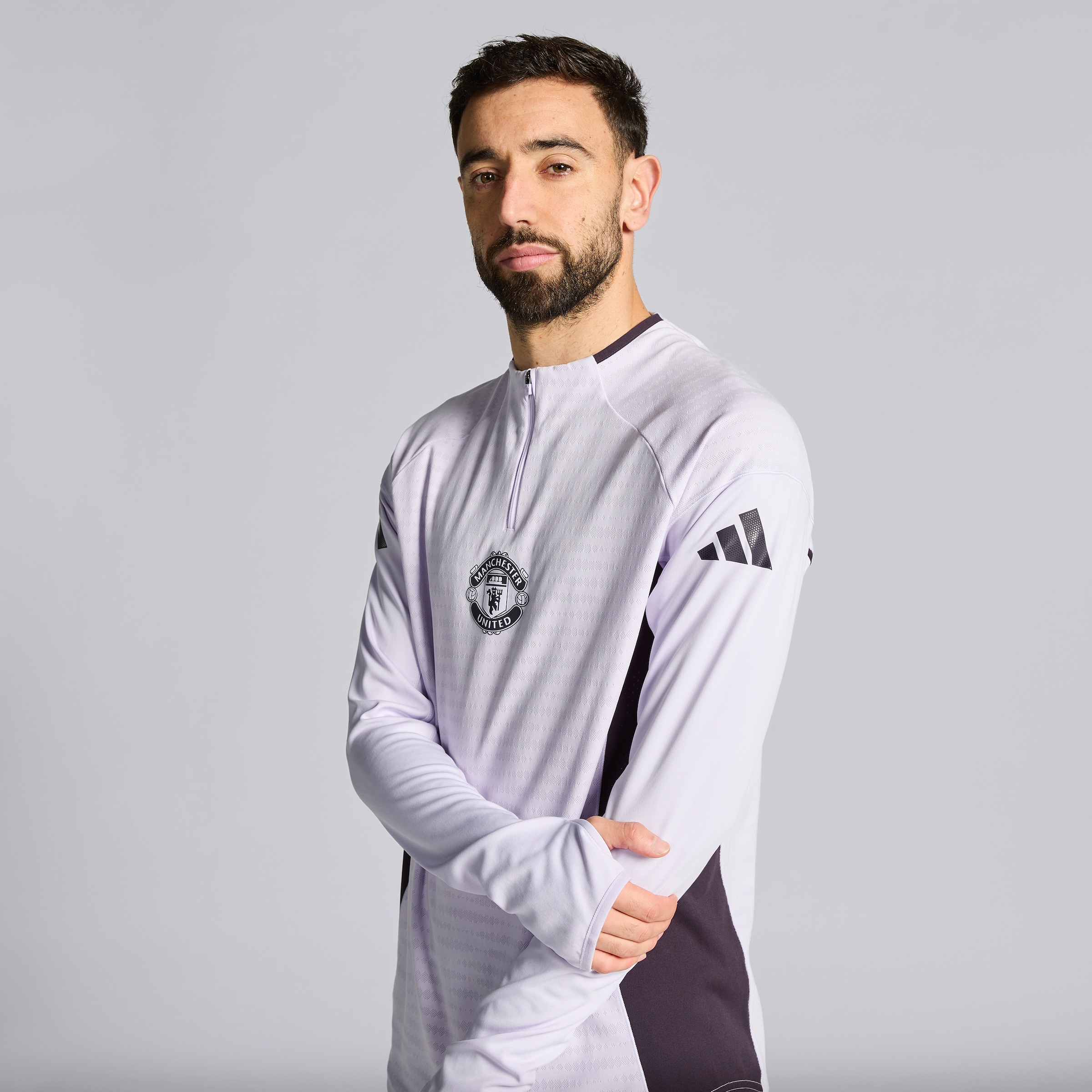 Manchester United Tiro 25 Pro Training Top Purple Detail [4-5]