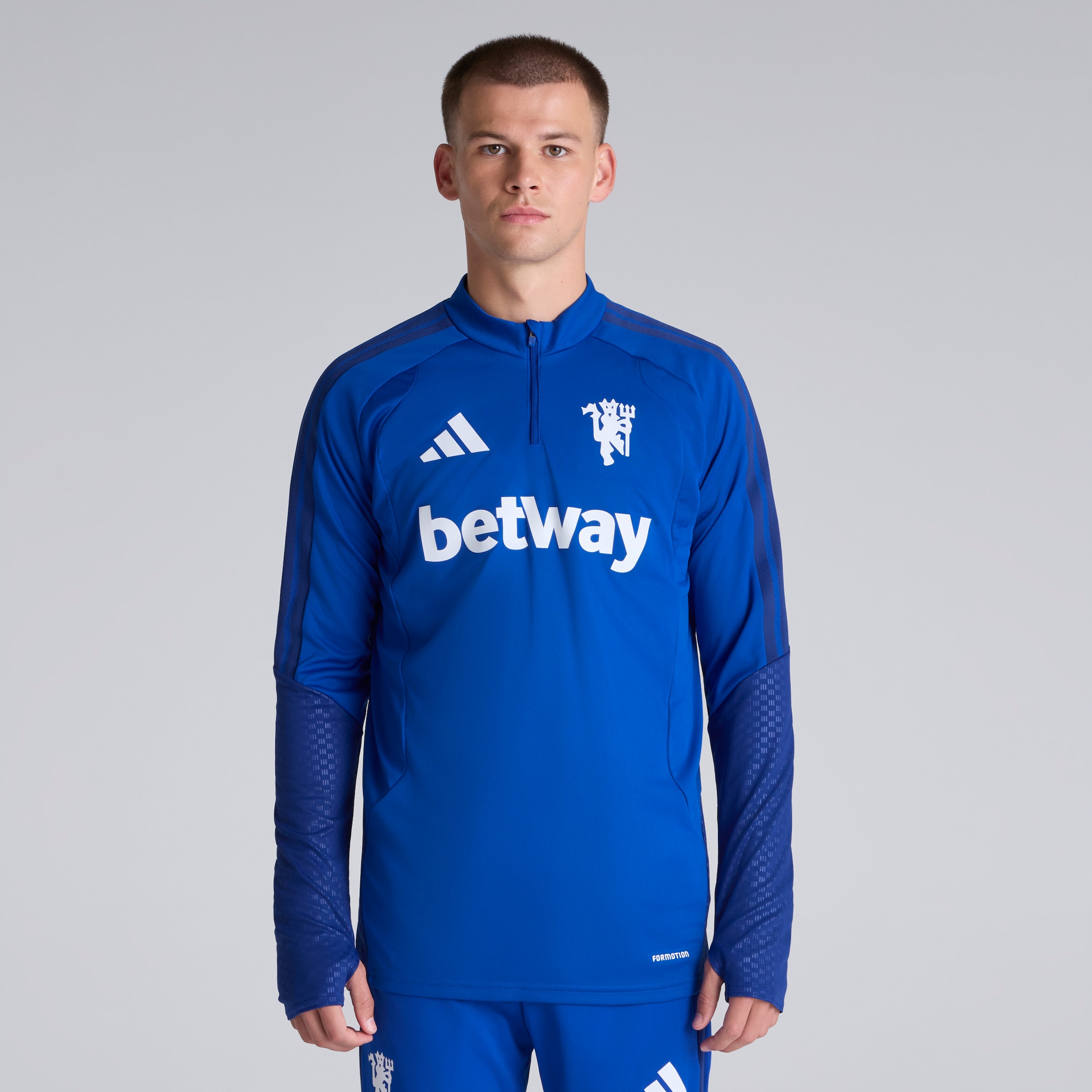 Manchester United 26/27 Cup Training Tiro Top Blue (Sponsored) 蓝色