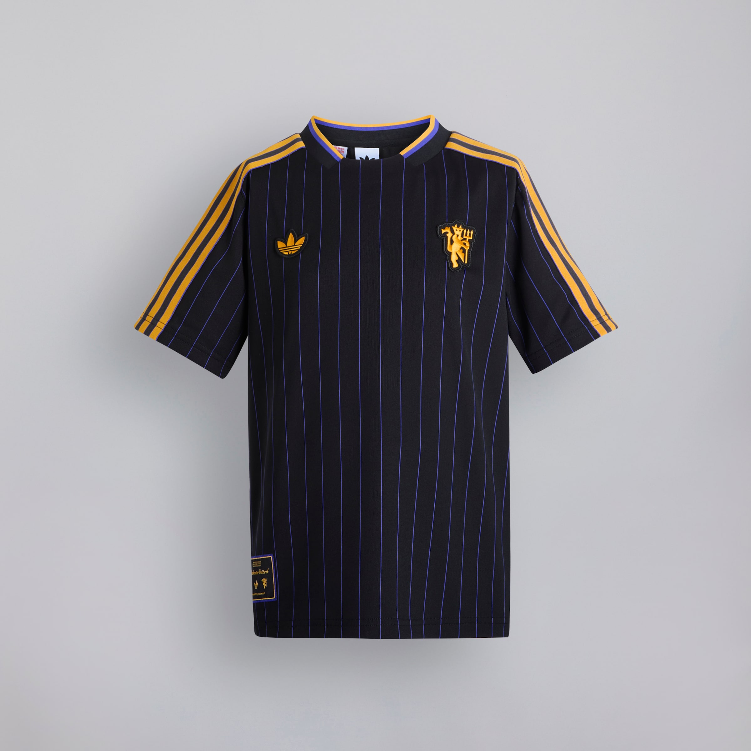Manchester United Terrace Icons Jersey Kids Noir Détail [6-9]