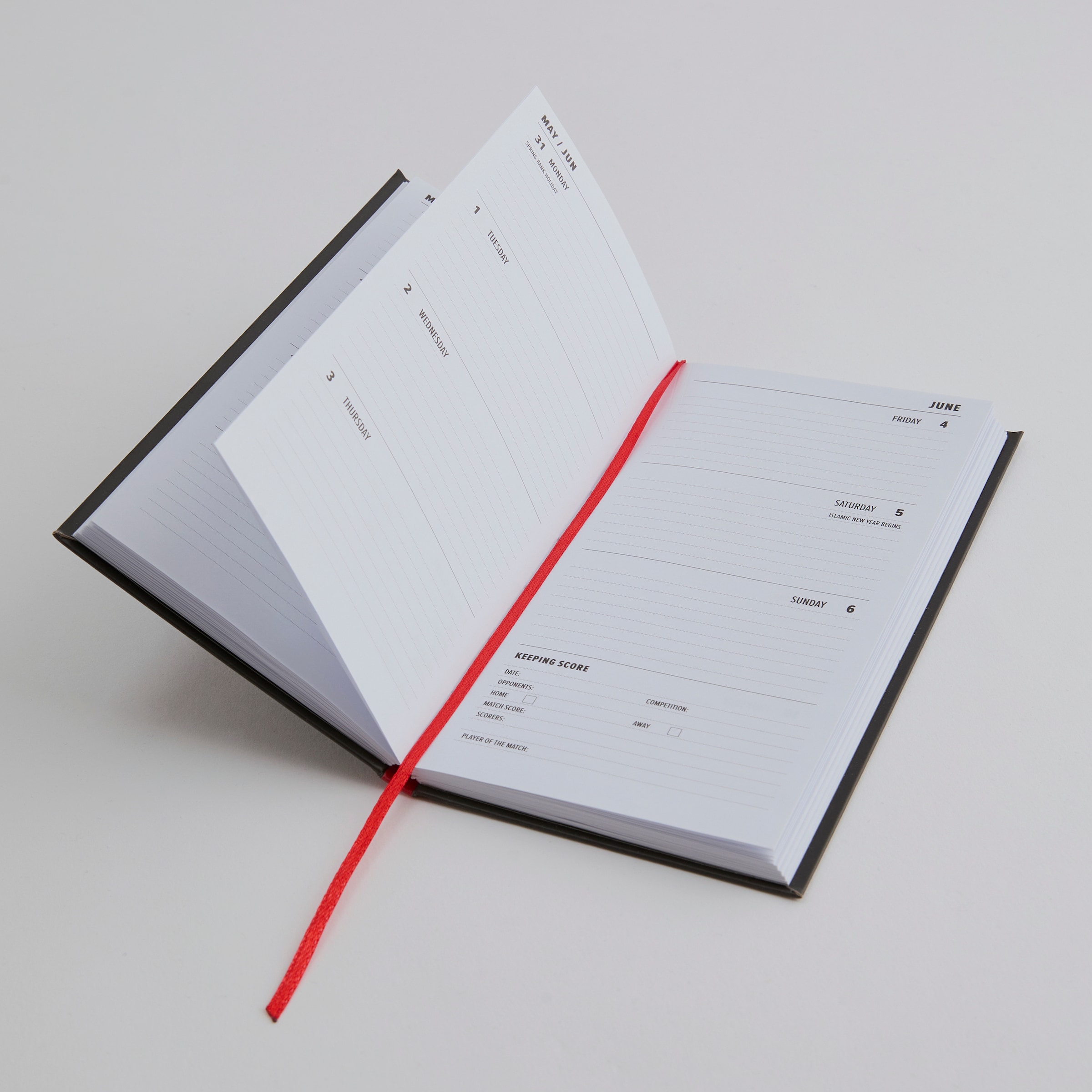 Manchester United 2027 Slim Diary Black Black Detail [4-4]