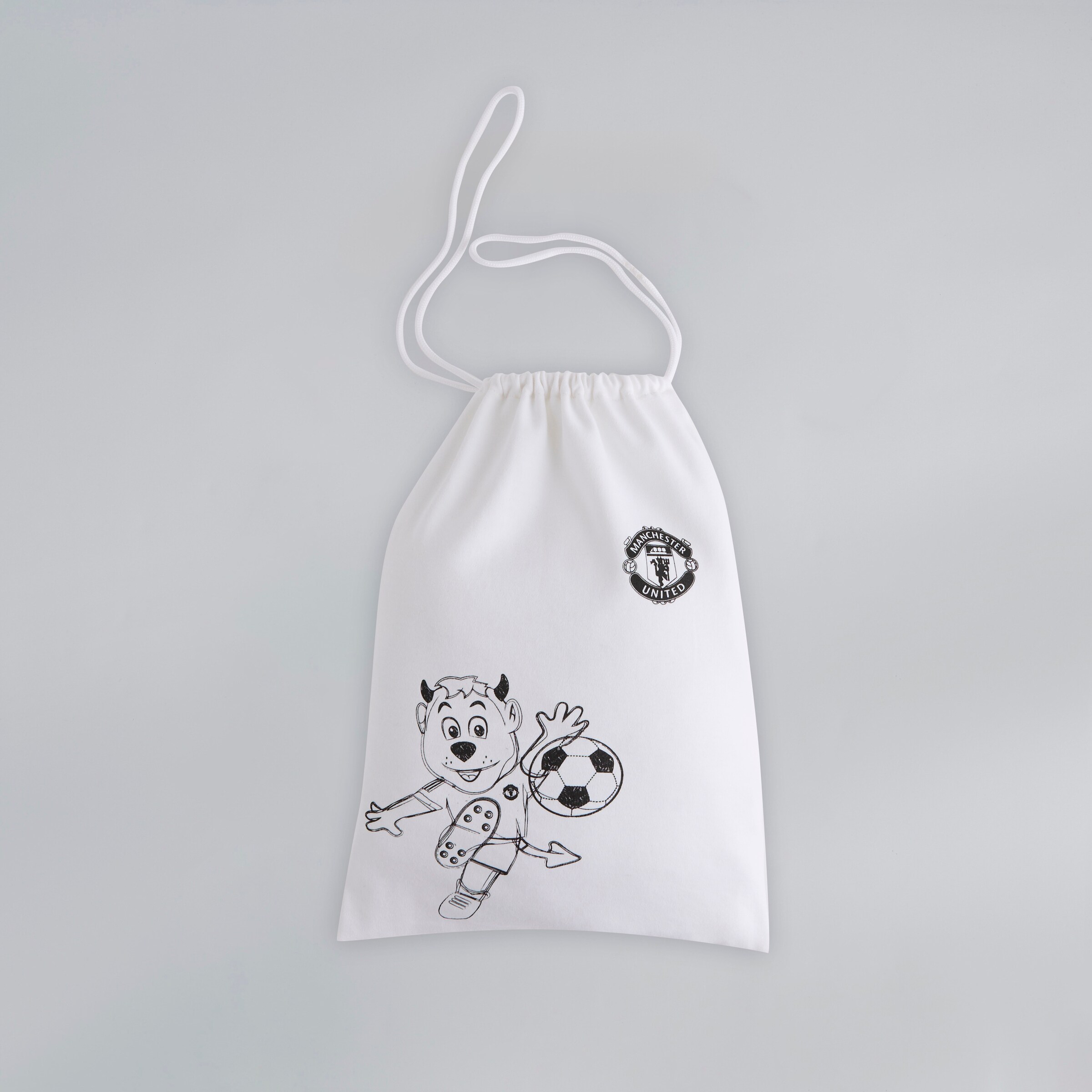 Manchester United Baby Fred The Red Print Sleepsuit, Bodysuit, Bib & Hat Gift Bag Set Multi Multi Detail [4-4]