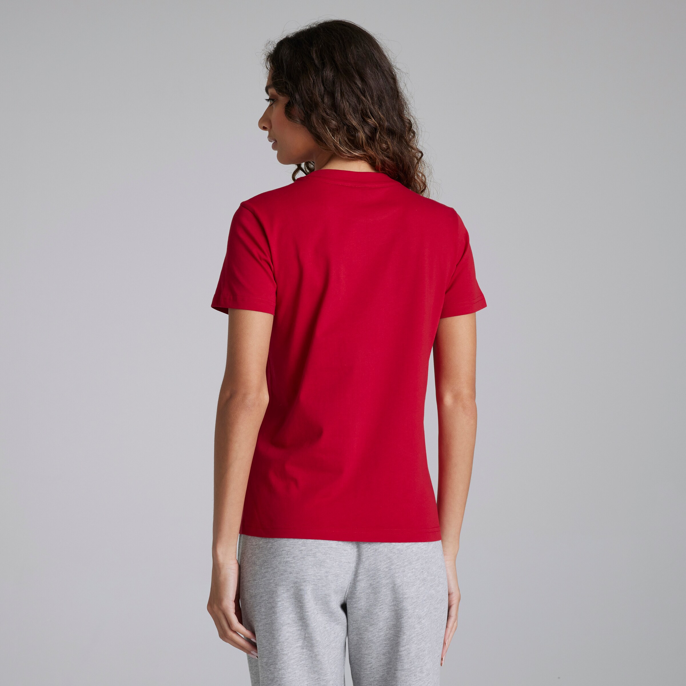 Manchester United Womens Varsity T-Shirt Red Rouge Détail [2-4]