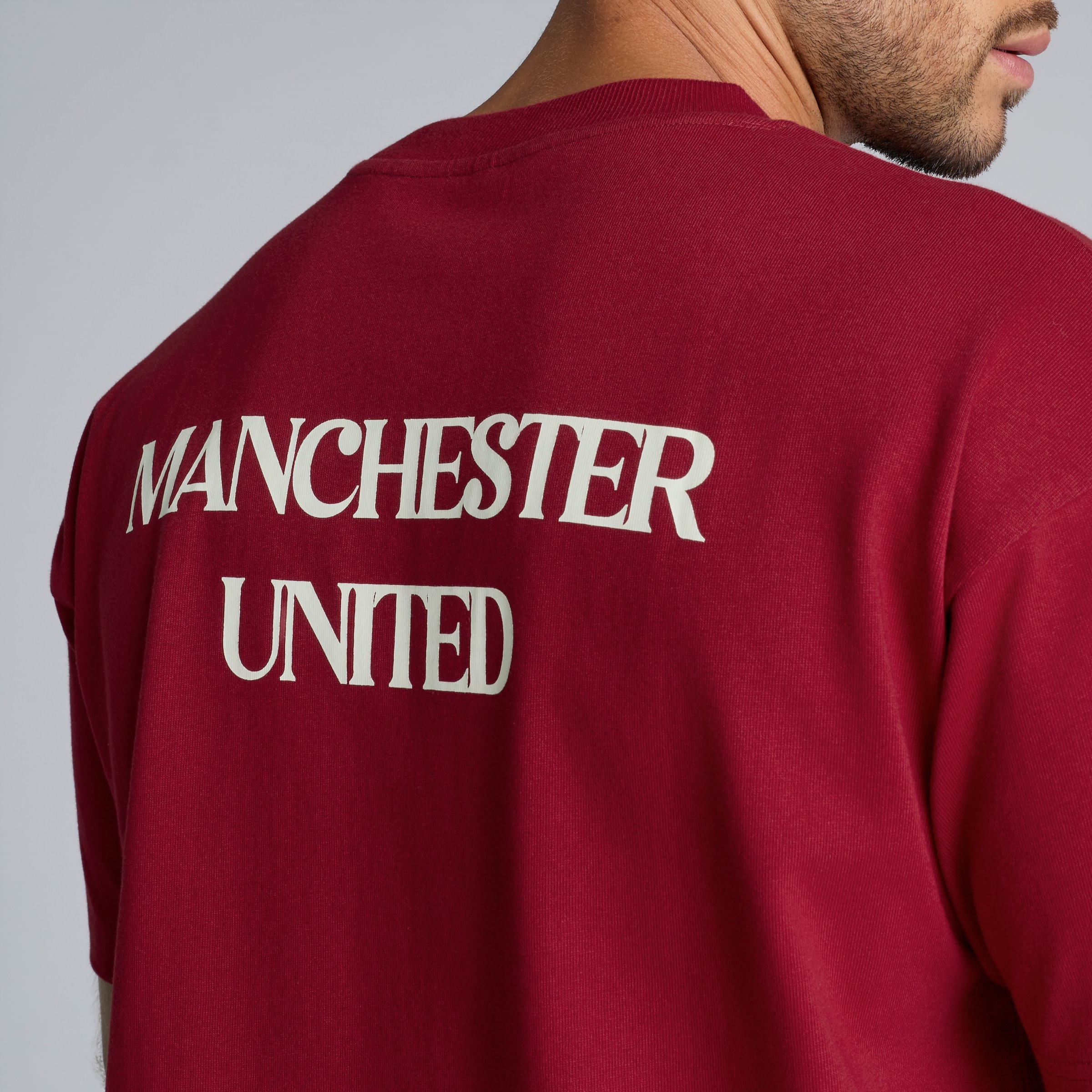 Manchester United There's Nothing on Earth Like Being a Red Print T-Shirt Red Rojo Detalle [5-5]