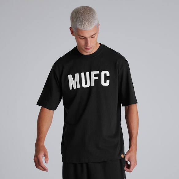 Manchester United Mens MUFC T-Shirt Black Black
