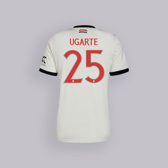 Manchester United 24/25 Third Jersey Kids with Ugarte 25 Cup Printing White