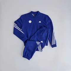 Manchester United x adidas Kids Future Icons 3-Stripes Tracksuit Blue