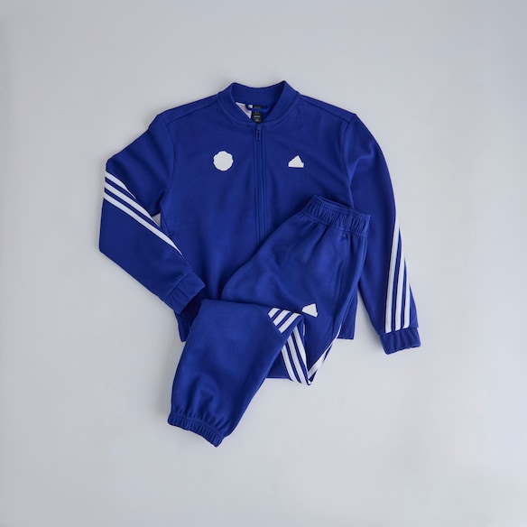 Manchester United x adidas Kids Future Icons 3-Stripes Tracksuit Blue Blue