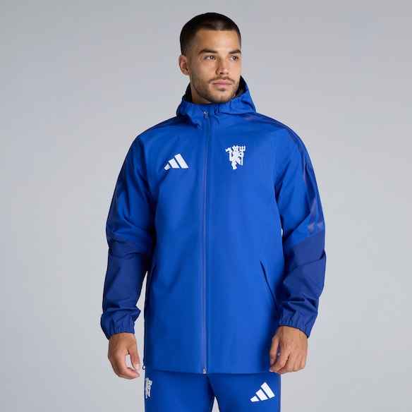 Manchester United 26/27 Cup Training Tiro Authentic Rain Jacket Blue 蓝色