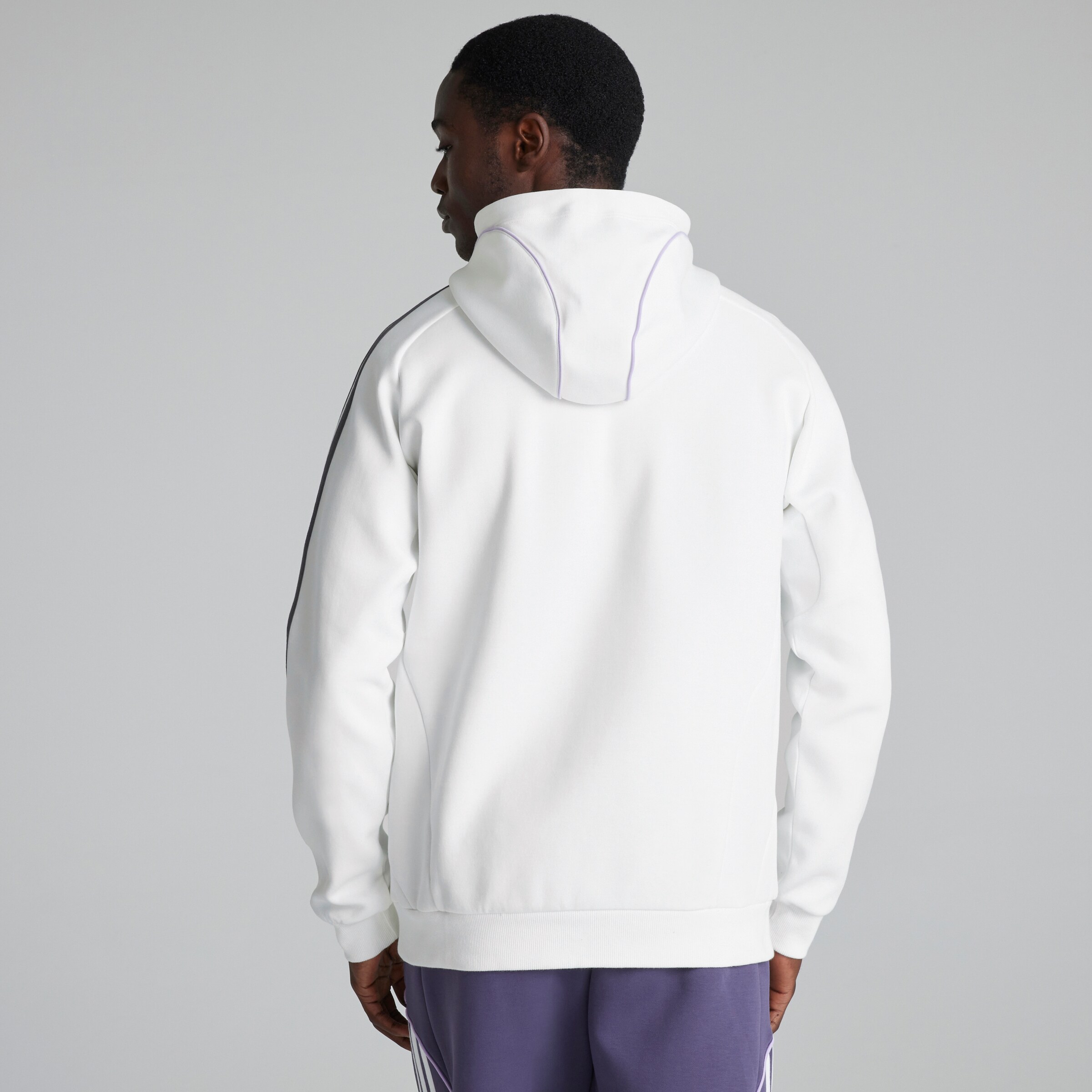 Manchester United x adidas Urban Purist Hoodie White Blanc Détail [2-6]