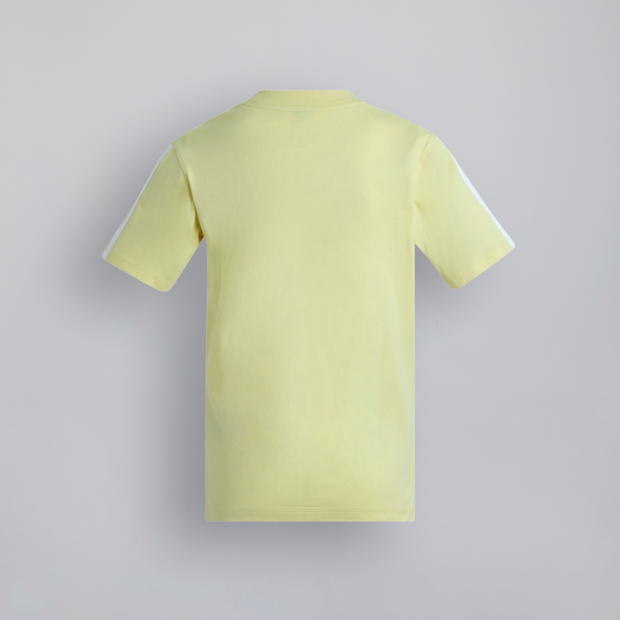 Manchester United x adidas Kids Essentials Tiberio 3-Stripes T-Shirt Yellow Yellow Detail [2-2]