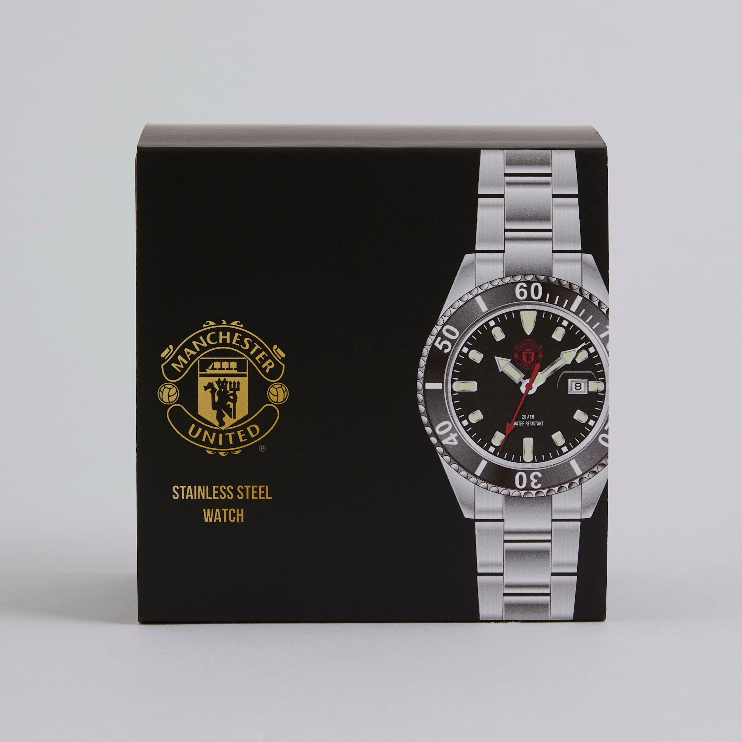Manchester United Stainless Steel Watch Silver Argent