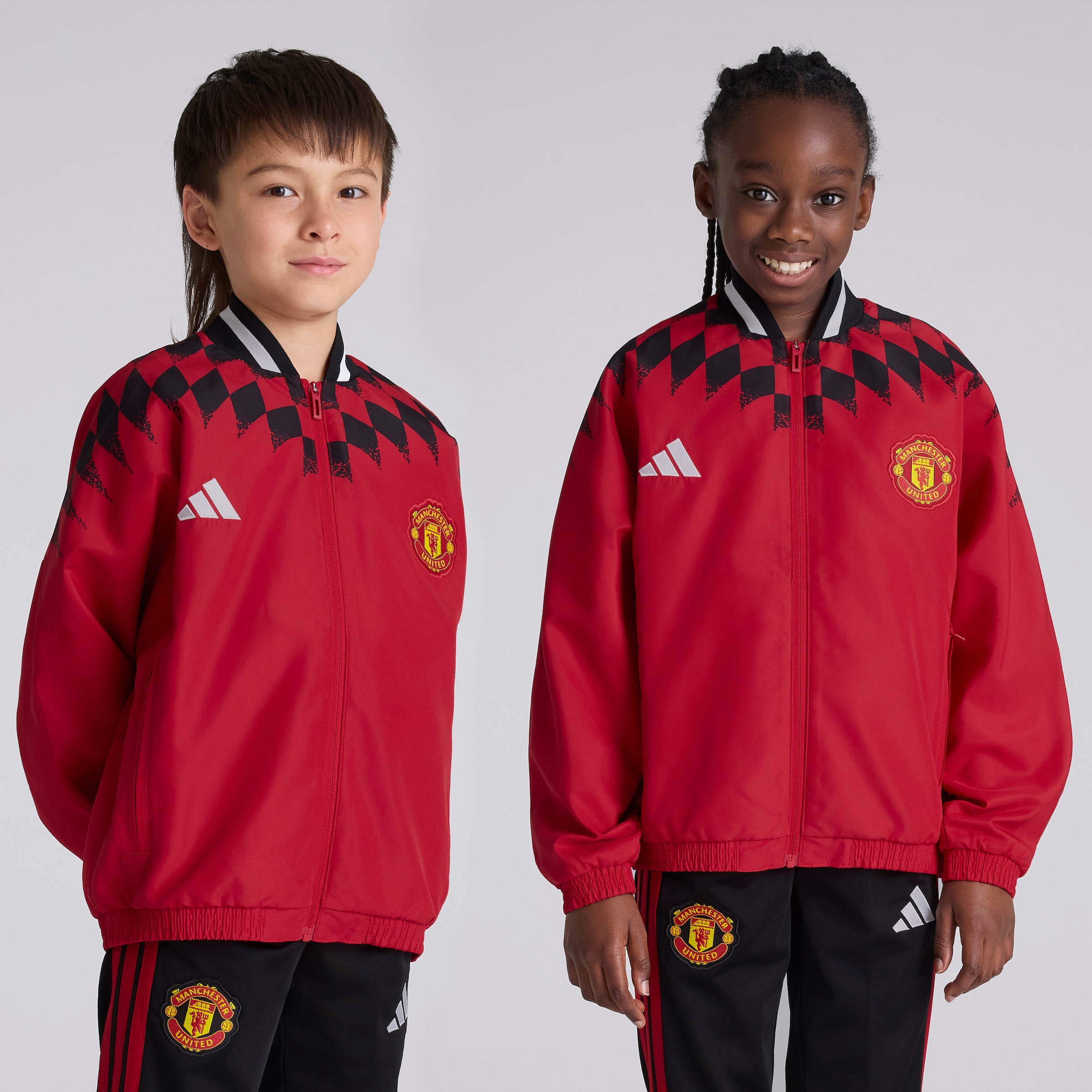 Manchester United x adidas Kids Stadium Track Top Red Red