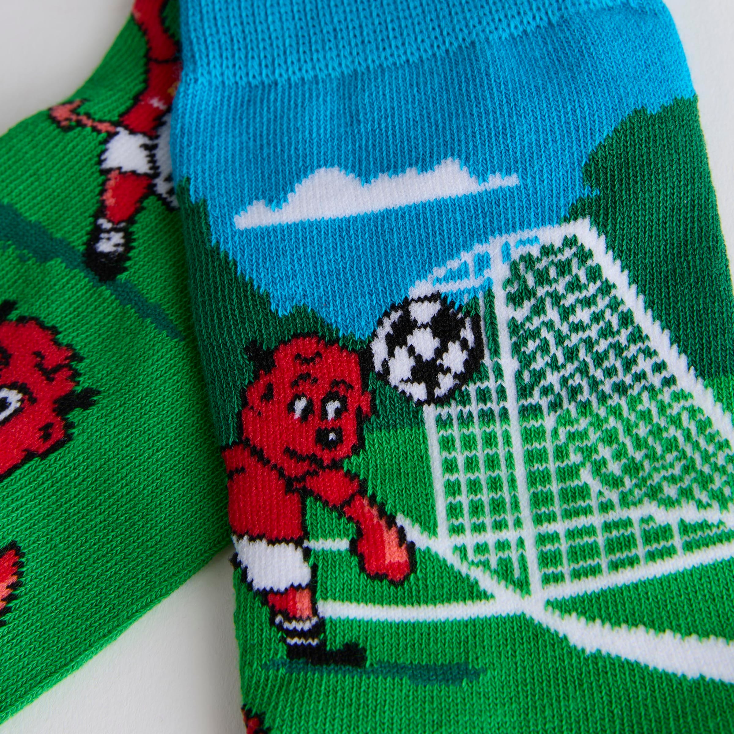 Manchester United Kids Fred the Red Socks 2 Pack Multi Detail [4-4]