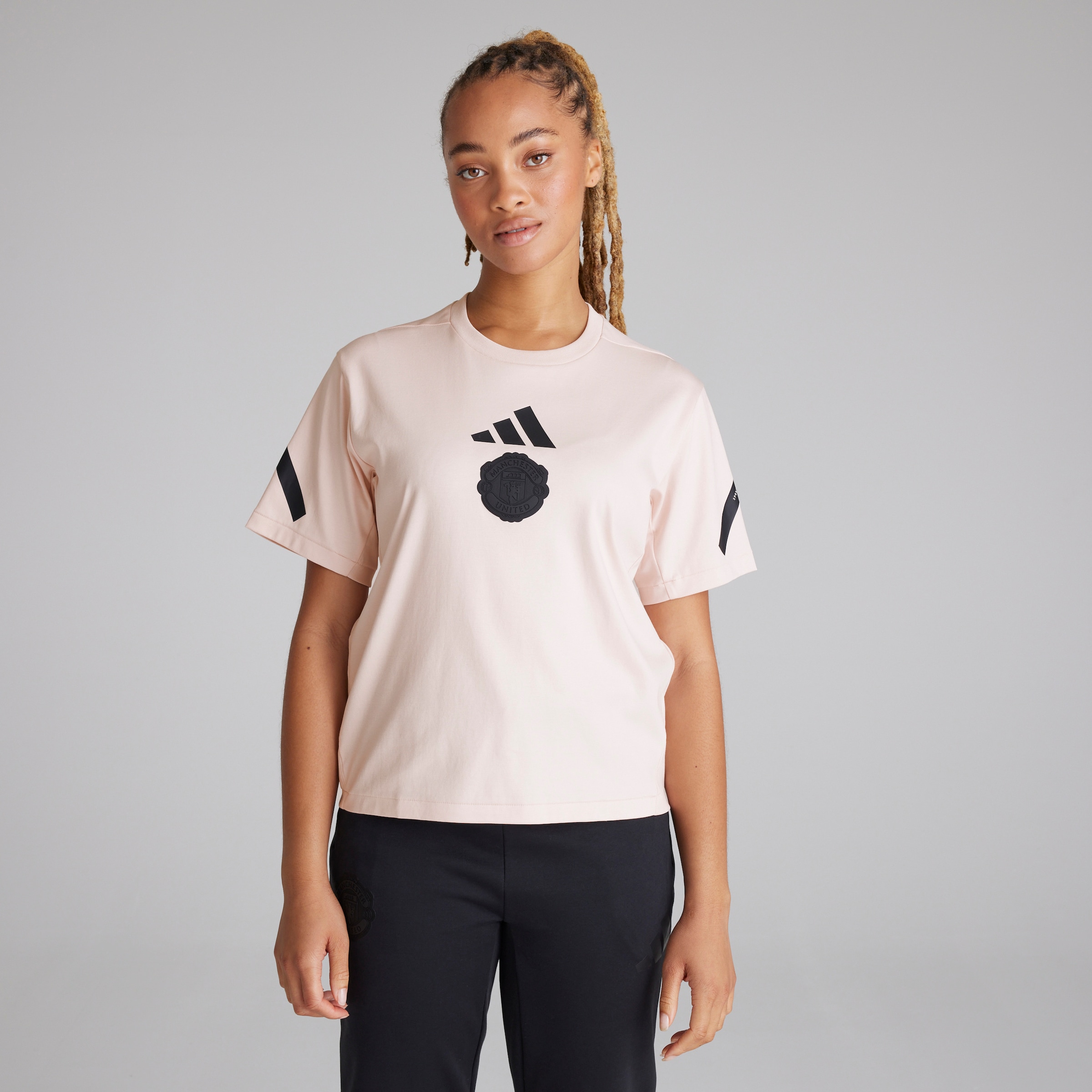 Buy Manchester United x adidas Womens Z.N.E. T Shirt Pink Manchester United Store