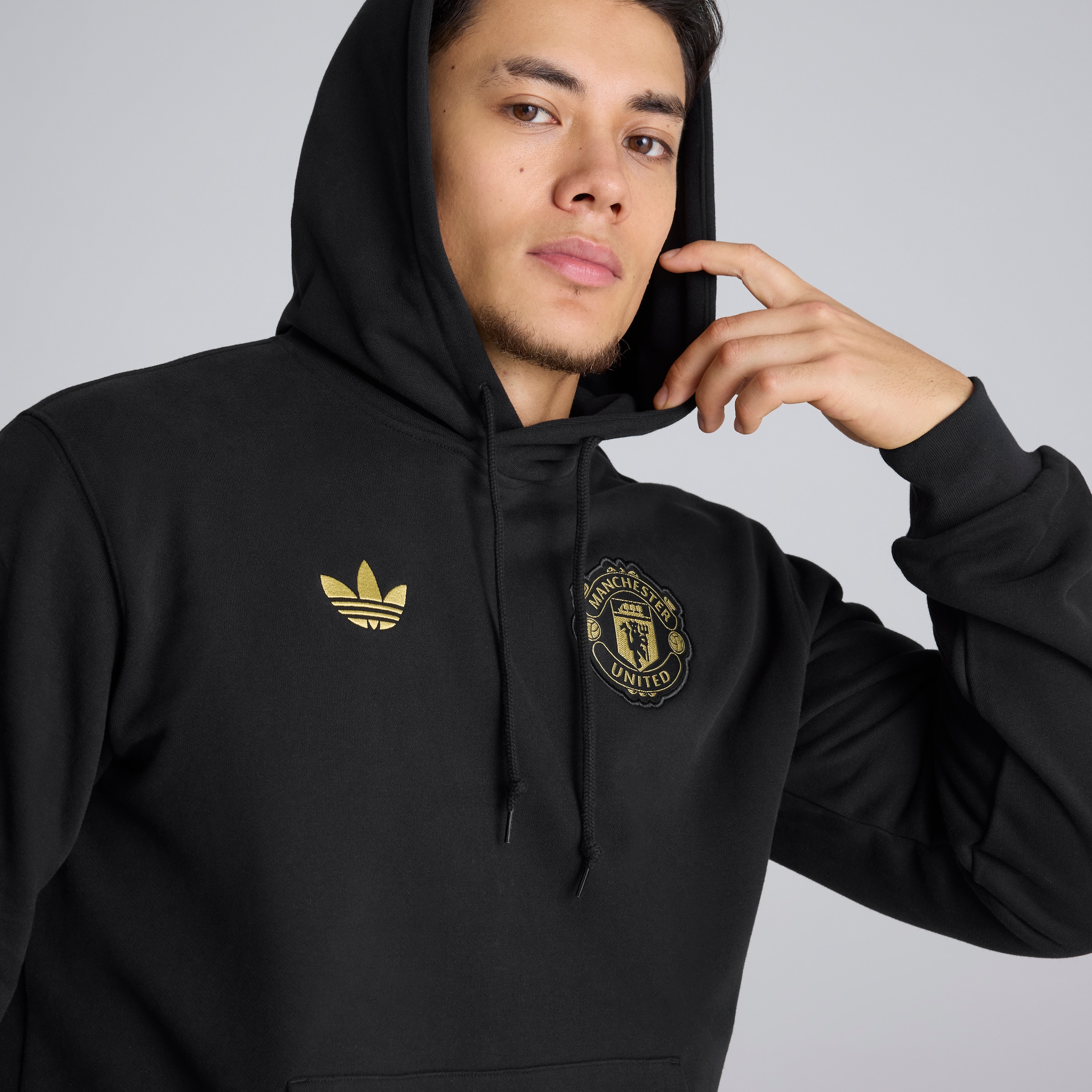 Manchester United Cultural Story Hoodie 검정색 세부 사항 [6-7]