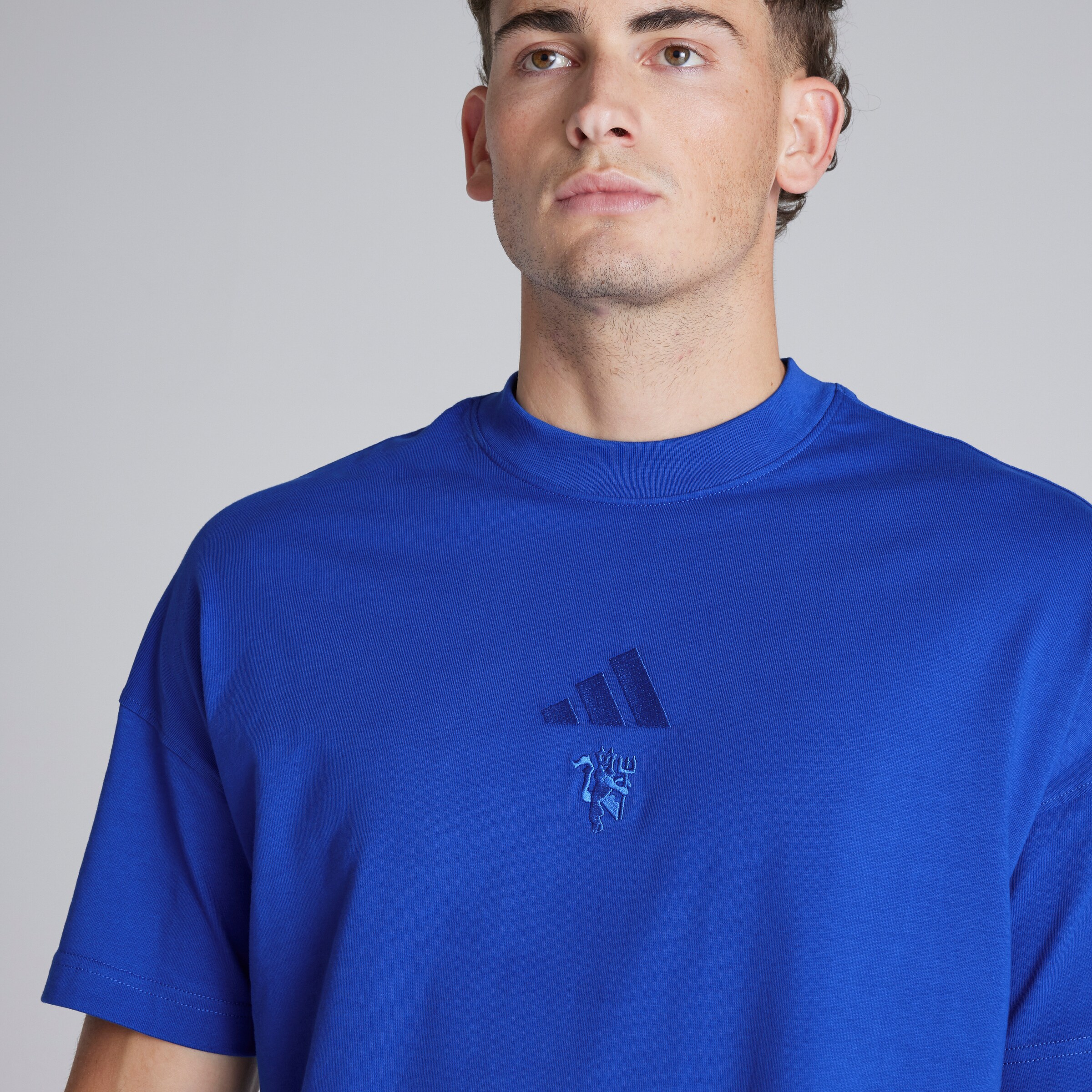 Buy Manchester United x adidas ALL SZN T-Shirt Blue