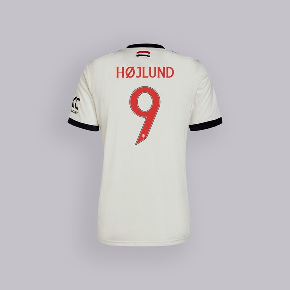 Manchester United 24/25 Third Jersey Kids with Hojlund 9 Cup Printing White