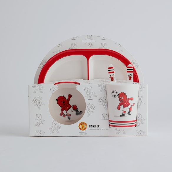 Manchester United Fred the Red Crockery Set White White