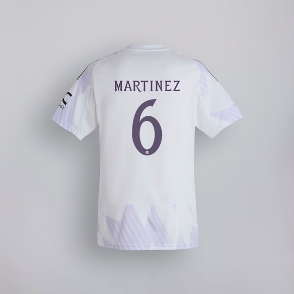 Manchester United 25/26 Away Jersey with Martinez 6 Club Printing White