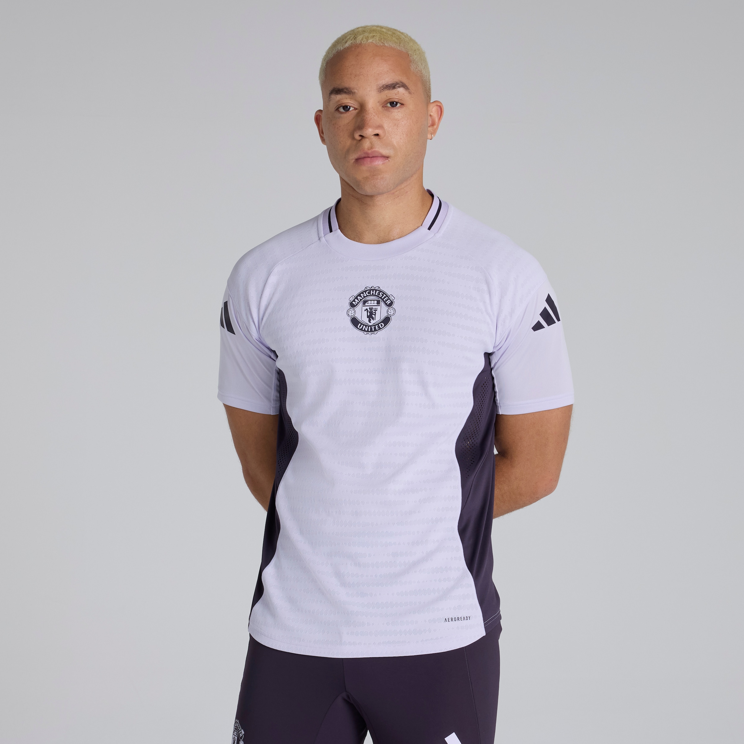 Manchester United Tiro 25 Pro Training Jersey Purple