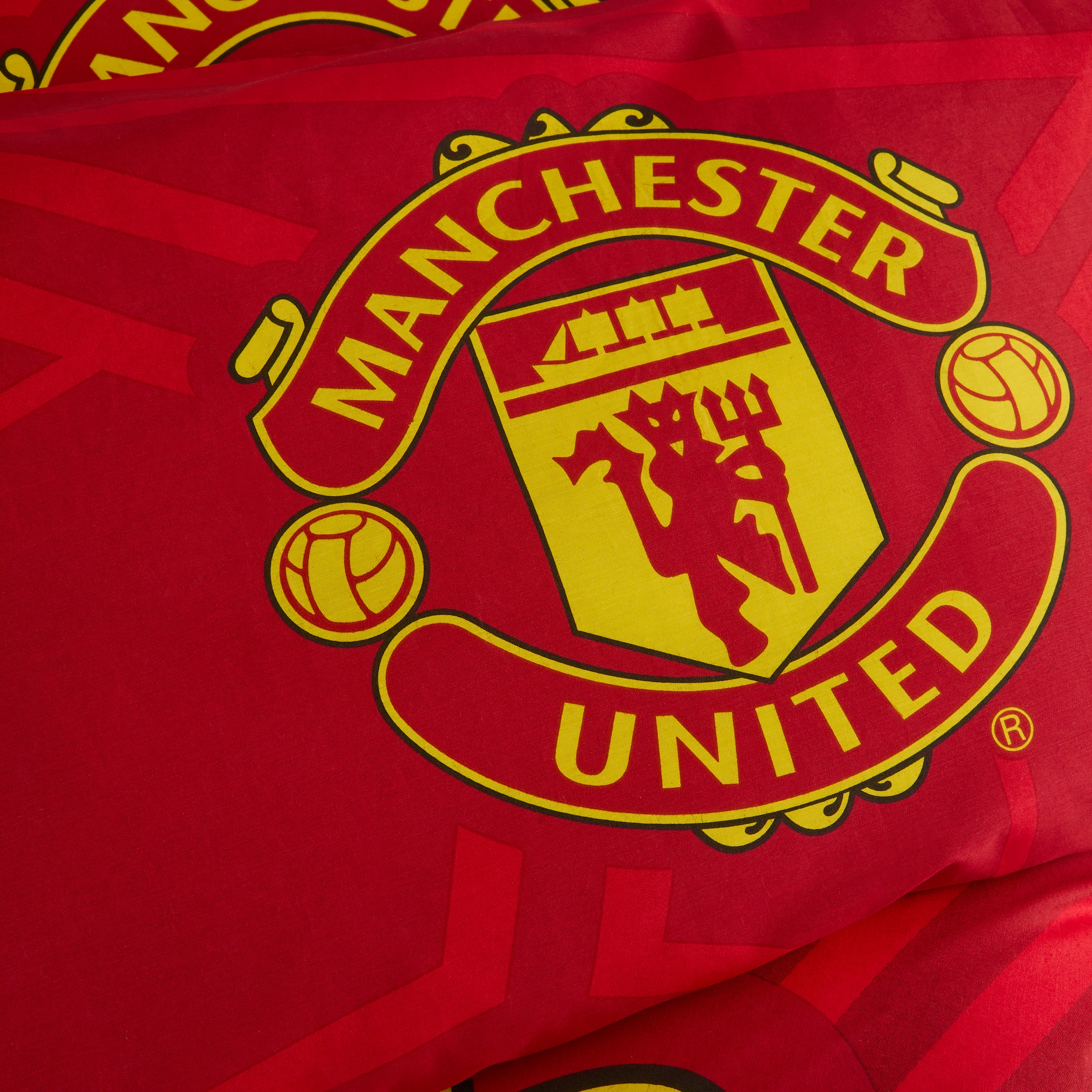 Manchester United Core Double Duvet Cover Red Rouge Détail [5-5]