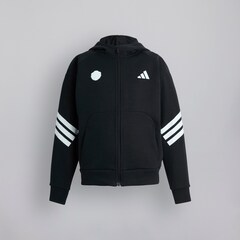 Manchester United x adidas Kids Future Icons Full Zip Hooded Track Top Black