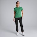 Manchester United x adidas Womens Golf Ultimate365 Jacquard Polo Shirt Green