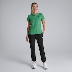 Manchester United x adidas Womens Golf Ultimate365 Jacquard Polo Shirt Green