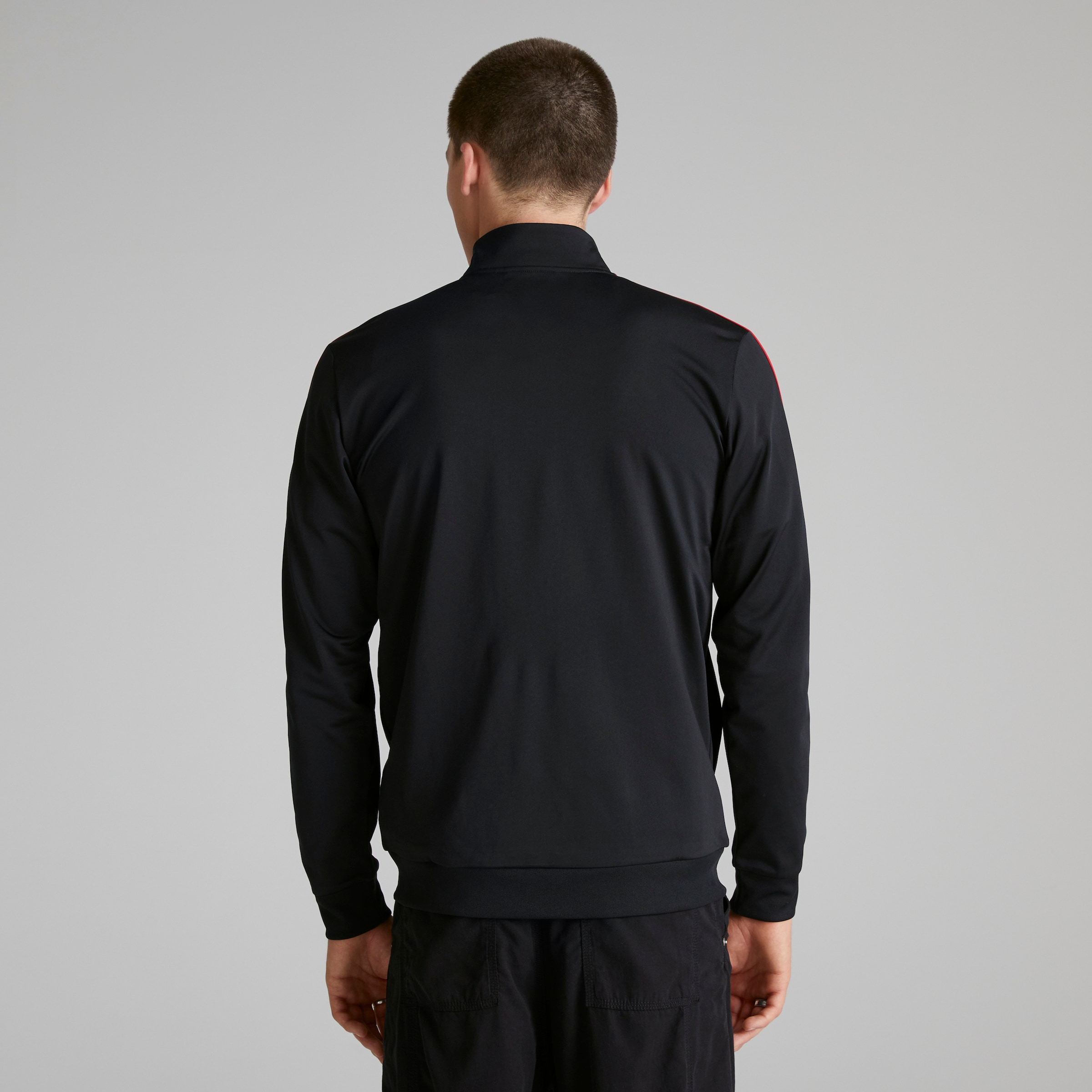 Manchester United x adidas Mens DNA Track Top Black Noir Détail [2-5]