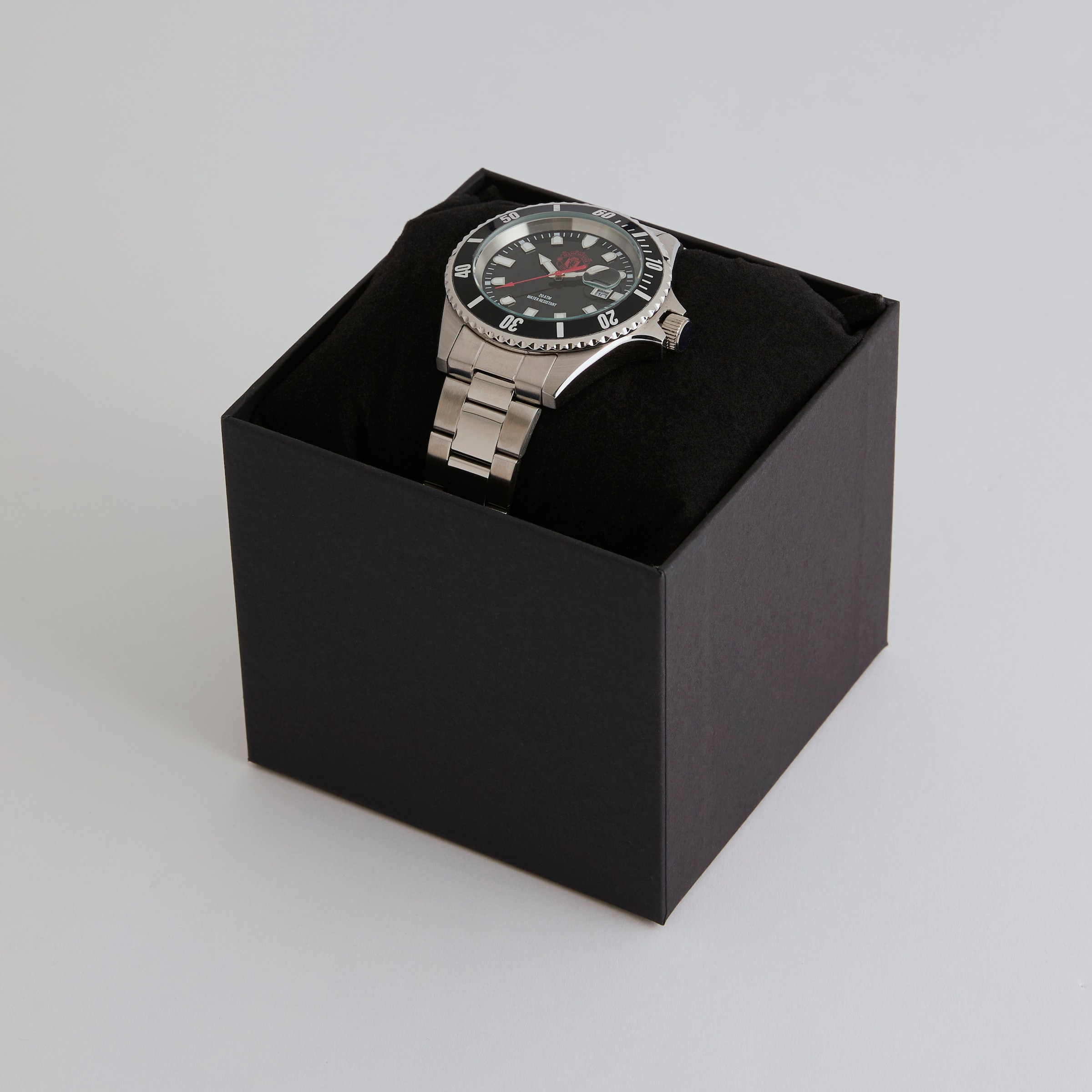 Manchester United Stainless Steel Watch Silver Argent Détail [2-6]