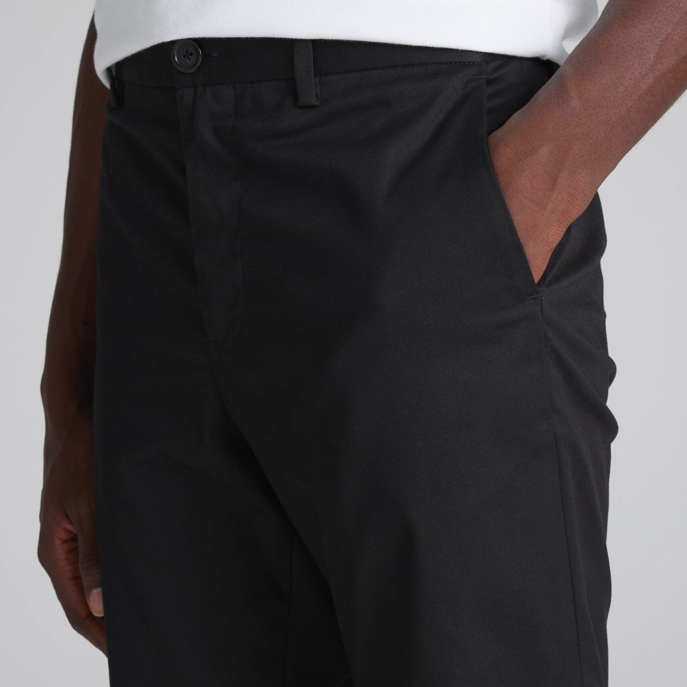 Manchester United x Paul Smith Mens Straight Fit Chinos Black Noir Détail [5-7]